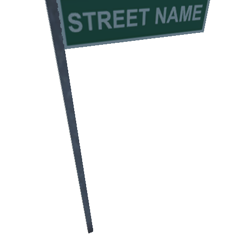 street_sign_single_standalone_poly