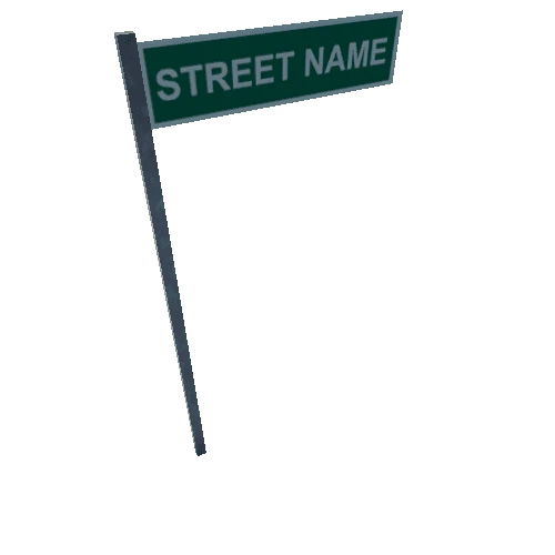 street_sign_single_standalone_poly