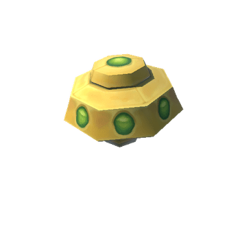 UFO Low Poly Space Invader Set