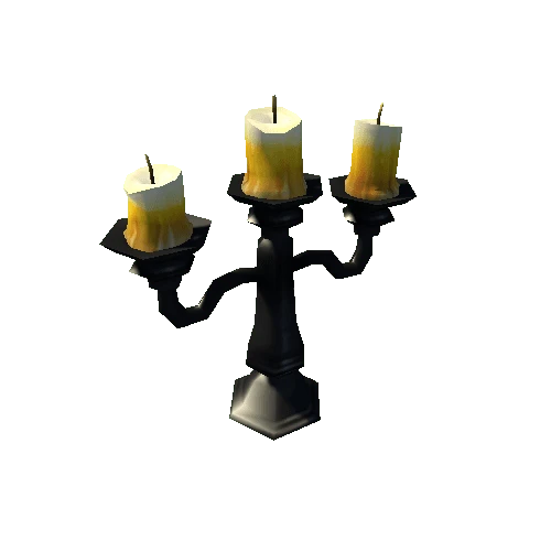 Candelabra-3arms-black-lit