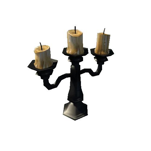 Candelabra-3arms-black