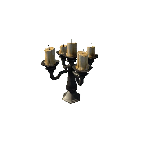 Candelabra-5arms-grey