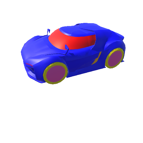 Car14_ColorCoded_Rigged