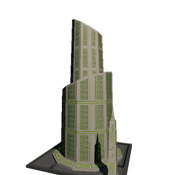 SciFiCityBlock11_Green