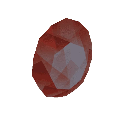 Gem-Oval-Red