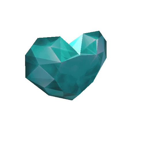 Gem-Heart-Cyan