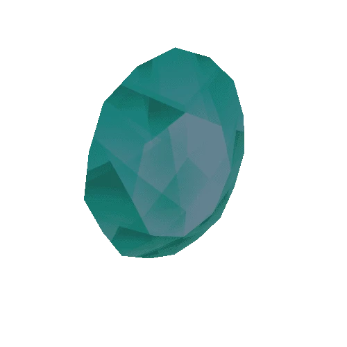 Gem-Oval-Cyan