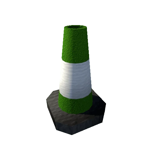 TrafficConeGreenWhite