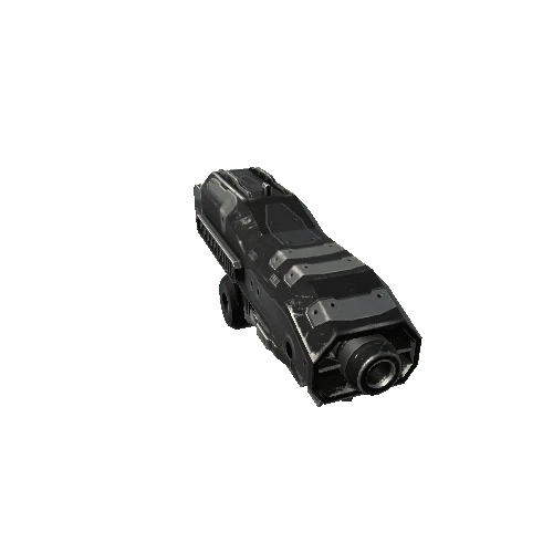 ScifiEnergyPistol2FrontBlack