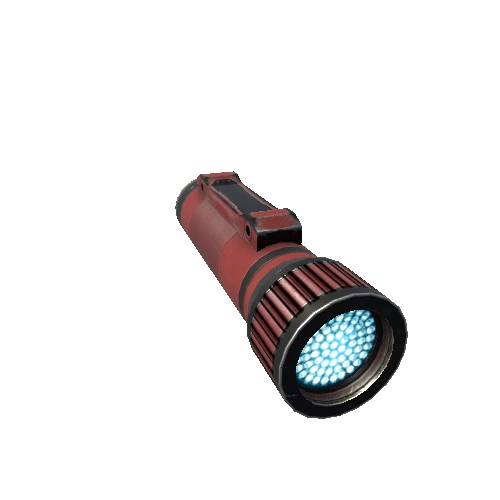 ScifiEnergyPistolFlashlightRed