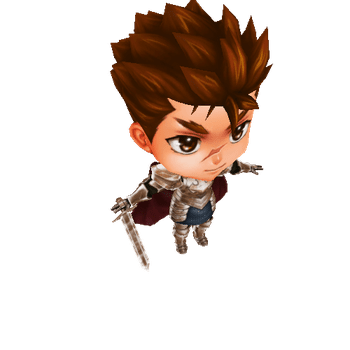 HUMAN_PALADIN_MODEL Anime Chibi - Fantasy Pack - Human Paladin