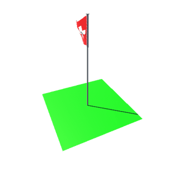 FLAG_DEMO Swiss Low-Poly Asset