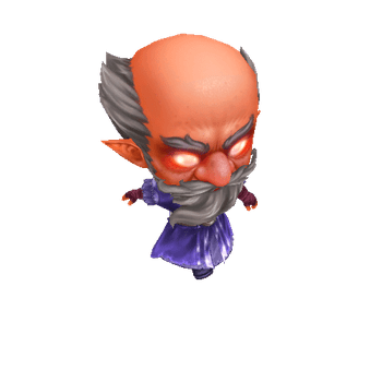 GNOME_MAGE_ANIM_RUN Anime Chibi - Fantasy Pack - Gnome Mage