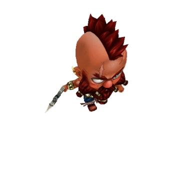 DWARF_RUN Anime Chibi - Fantasy Pack - Dwarf Fighter