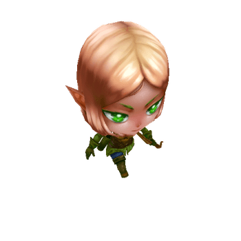 ELF_RUN Anime Chibi - Fantasy Pack - Elf Ranger