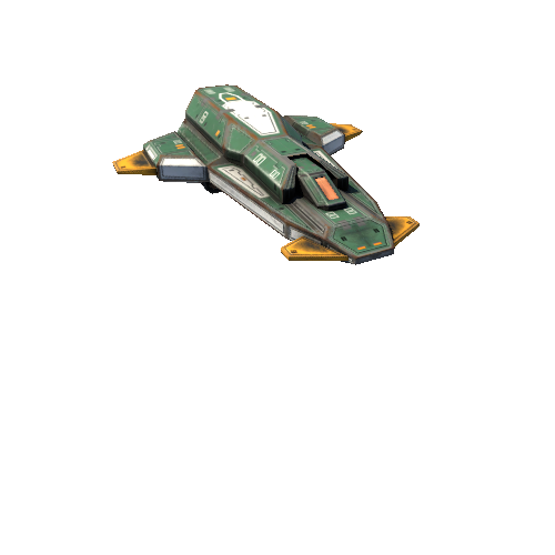 LaserCorvetteHullGreen_1