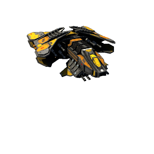 ScifiFighterArrowYellow_1