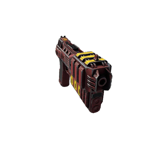 ScifiEnergyPistol1StaticRed