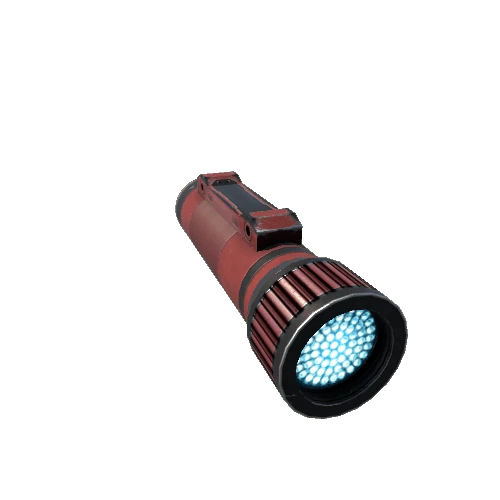 ScifiEnergyPistolFlashlightRed