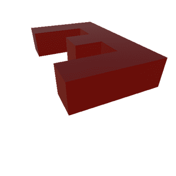 E 3D Letters and Numbers