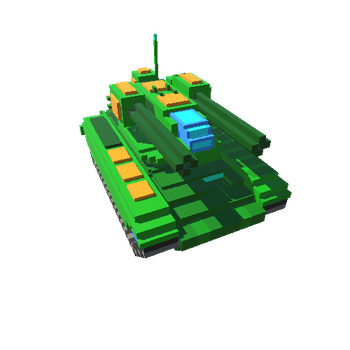 t7 Voxel sci-fi tank