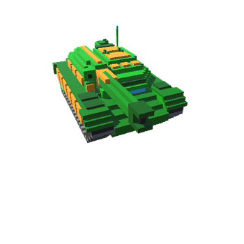 t8 Voxel sci-fi tank