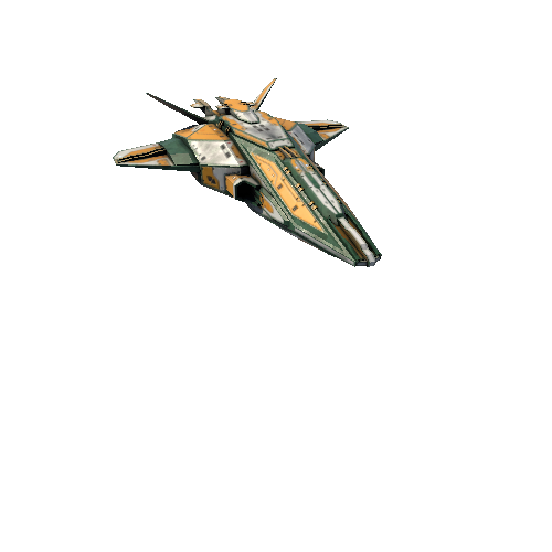 ScifiStealthFrigateStingrayHullGreen_1