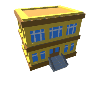 b10 voxel bilding low poly