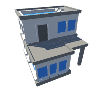 b2 voxel bilding low poly