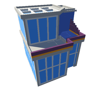 b3 voxel bilding low poly