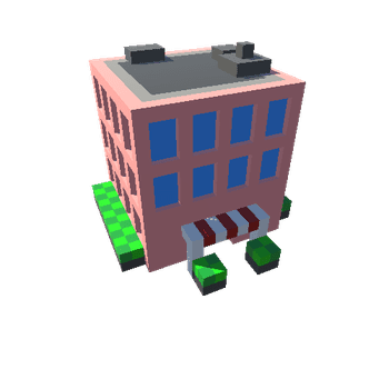 b4 voxel bilding low poly