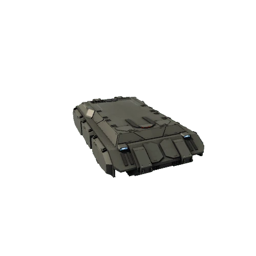 ScifiTiger3SuperHeavyTankChassisNoWheelsGrey