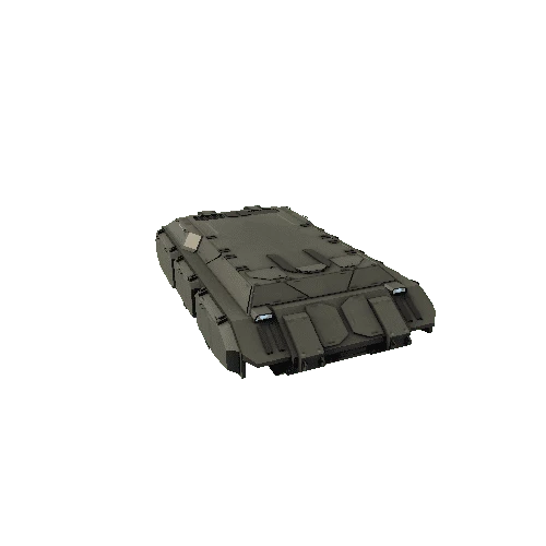 ScifiTiger3SuperHeavyTankChassisNoWheelsGrey