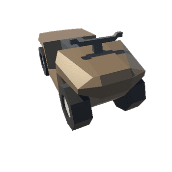 ATV Low Poly Drivable Vehicles