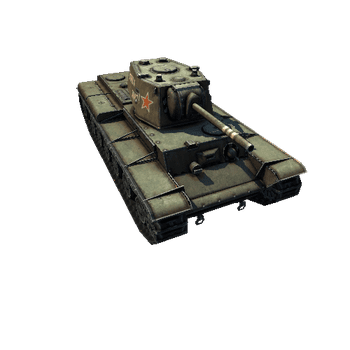 KV_1 WWII Low Poly Russian Tanks #1
