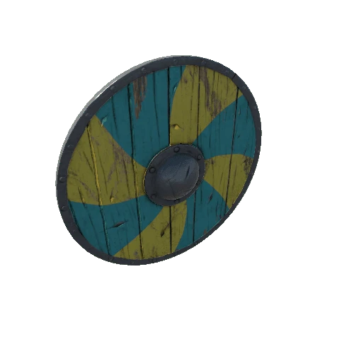 Prefab_roundShield_yellowTurquoise_pattern02