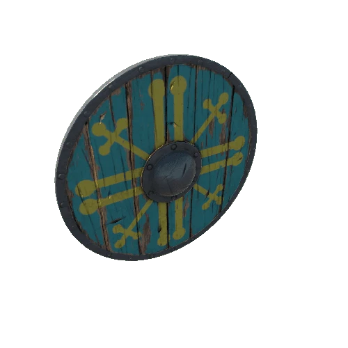 Prefab_roundShield_yellowTurquoise_pattern05