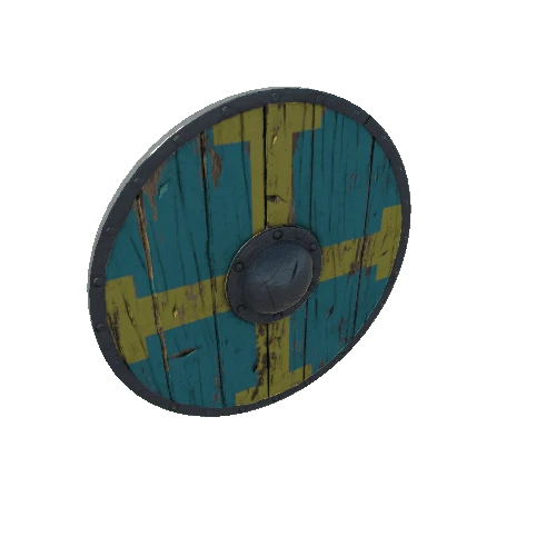 Prefab_RoundShield_yellowTurquoise_pattern03