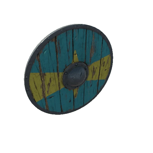 Prefab_RoundShield_yellowTurquoise_pattern04