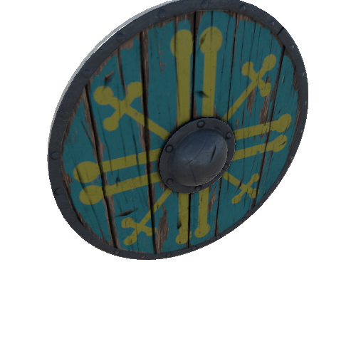 Prefab_RoundShield_yellowTurquoise_pattern05