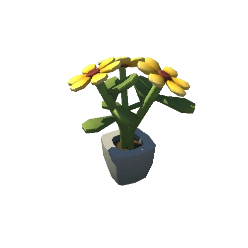 flower_bunch_yellow_pot
