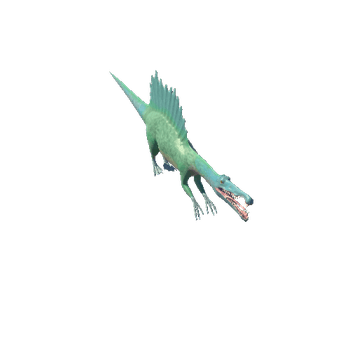 SpinosaurusModelTwoLODs