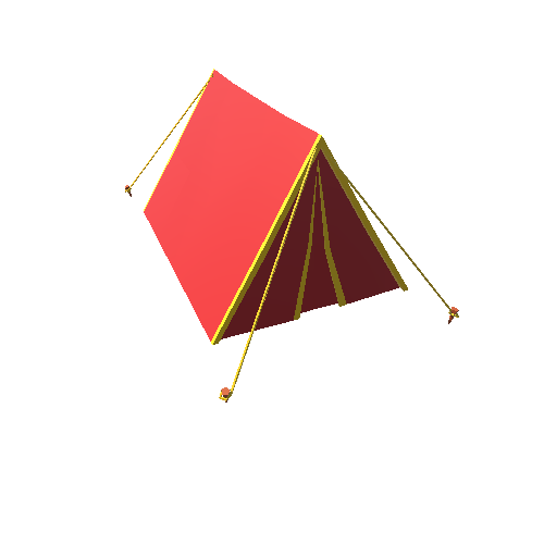 kw_lowPoly_Campsite_tent_red
