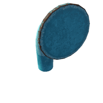 Pipe_Middle_Blue_Old_AngleСut_0_3m_90Degrees