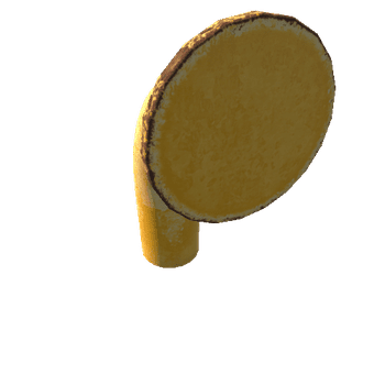 Pipe_Middle_Yellow_Old_AngleСut_0_3m_90Degrees