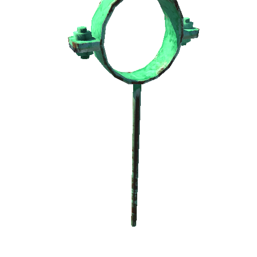 Pipe_Small_Green_Old_Clamp_0_2m