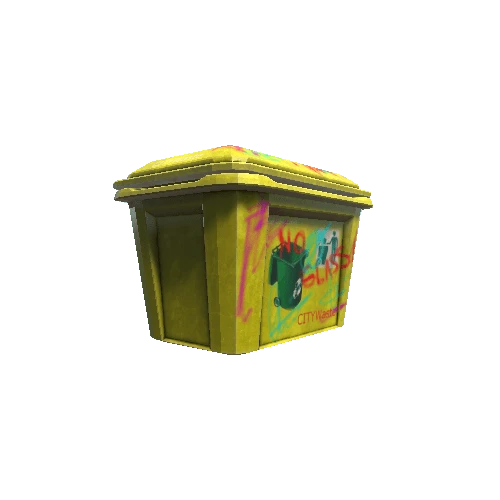 DumpsterPlasticWideYellow