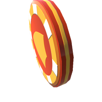 CoinHigh-GoldRedFlatDesignedOutlineWhite-Shield