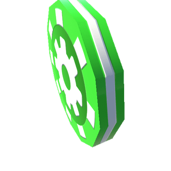 CoinLowest-GreenWhiteFlatDesignedOutlineWhite-Cog