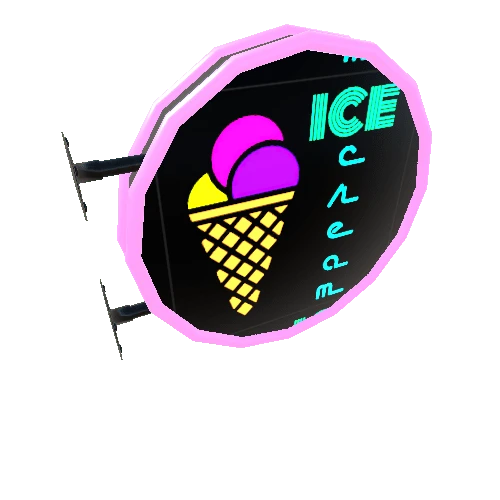 NeonSignRoundIceCream